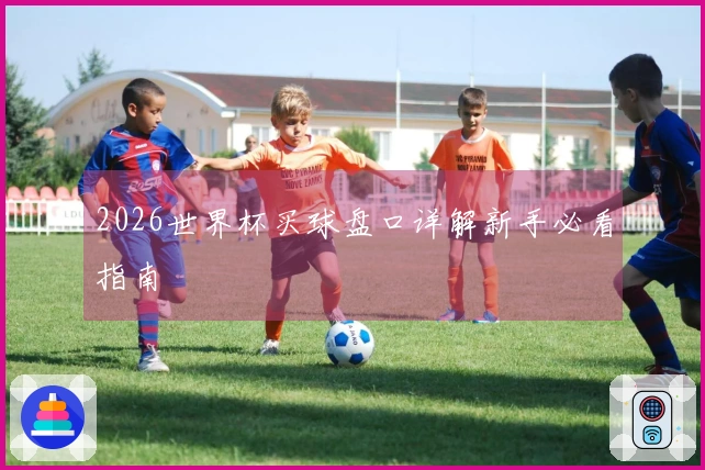 2026世界杯买球盘口详解新手必看指南